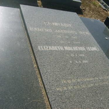 CONRADIE Barend Jacobus 1913-1990 &amp; Elizabeth Malherbe 1916-2008
