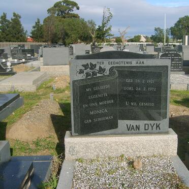 DYK Monica, van nee SCHOEMAN 1921-1972