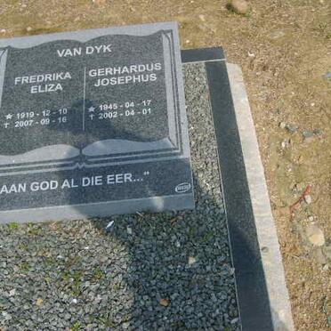DYK Fredrika Eliza, van 1919-2007 :: VAN DYK Gerhardus Josephus 1945-2002