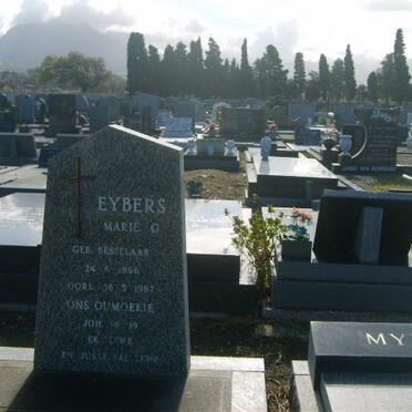 EYBERS Marie G. nee BESSELAAR 1896-1987