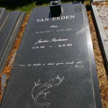 EEDEN Jacobus Stephanus, van 1926-2010 &amp; Ilse 1935-1997