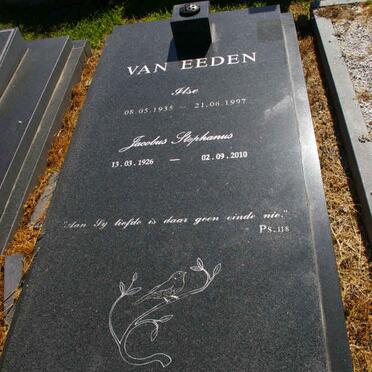 EEDEN Jacobus Stephanus, van 1926-2010 &amp; Ilse 1935-1997