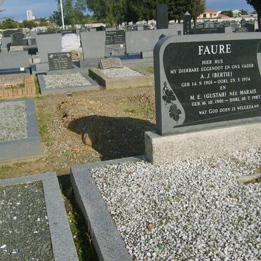 FAURE A.J. 1901-1974 &amp; M.E. MARAIS 1901-1987