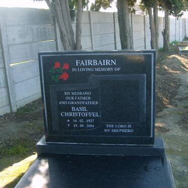 FAIRBURN Basil Christoffel 1927-2004