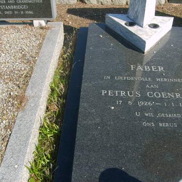 FABER Petrus Coenraad 1926-1977