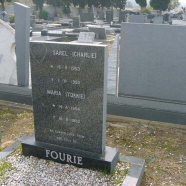 FOURIE Sarel 1953-1980 &amp; Maria 1954-1990