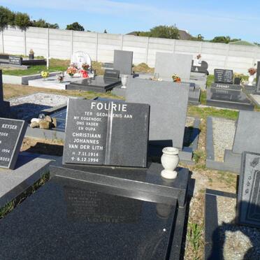 FOURIE Christiaan Johannes Van der Lith 1914-1994