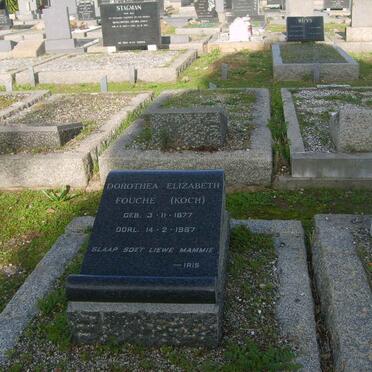 FOUCHE Dorothea Elizabeth nee KOCH 1877-1967