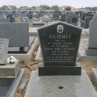 GILIOMEE Mercia Mary nee SMITH 1954-1981