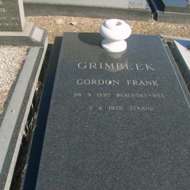 GRIMBEEK Gordon Frank 1930-1978