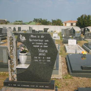 GROENEWALD Maria 1928-1991