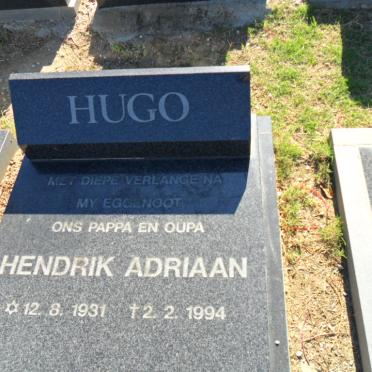 HUGO Hendrik Adriaan 1931-1994