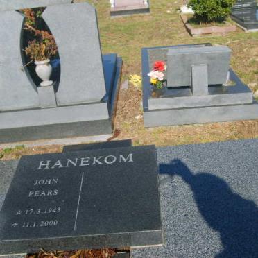 HANEKOM John Pears 1943-2000