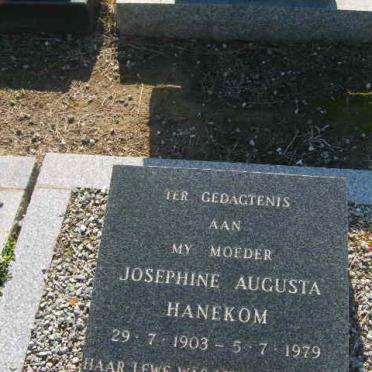 HANEKOM Josephine Augusta 1903-1979
