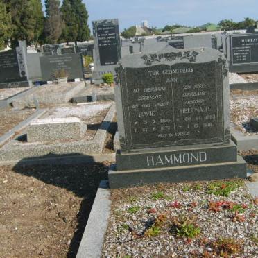 HAMMOND David J. 1893-1973 &amp; Helena P. 1903-1981