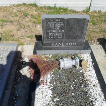 HANEKOM Jacobus C.M. 1930-2002