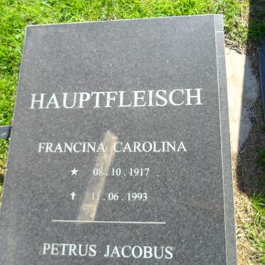 HAUPTFLEISCH Francina Carolina 1917-1993