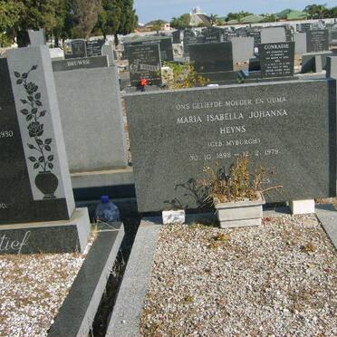 HEYNS Maria Isabella Johanna nee MYBURGH 1898-1979
