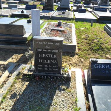 HESSELMANN Hester Helena 1907-1996