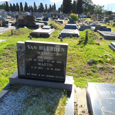 HEERDEN Martin, van 1937-2005 &amp; Miempie CALITZ 1938-2001