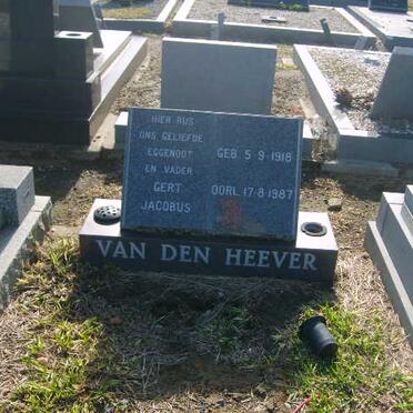 HEEVER Gert Jacobus, van den 1918-1987