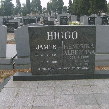 HIGGO James 1895-1992 &amp; Hendrika Albertina THERON 1899-1996