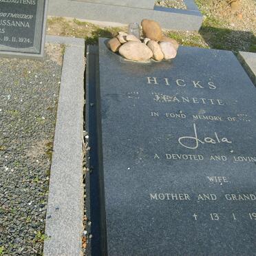 HICKS Jeanette -1975