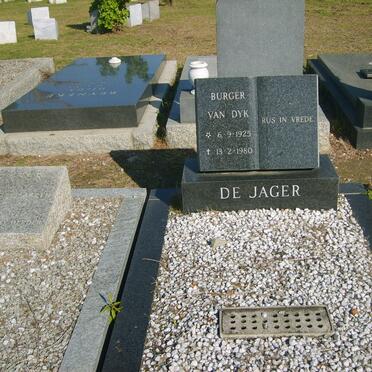 JAGER Burger Van Dyk, de 1925-1980