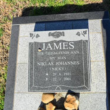 JAMES Niklas Johannes 1931-2001