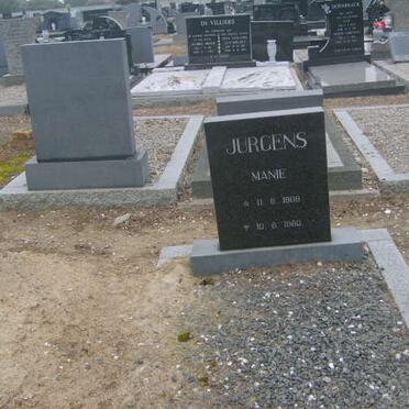 JURGENS Manie 1908-1980