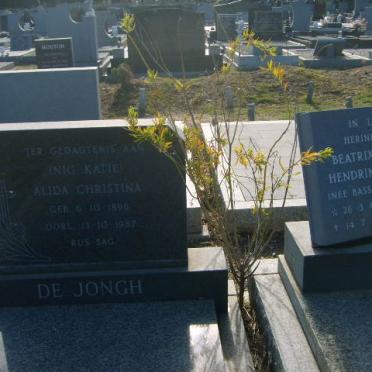 JONGH Alida Christina, de 1896-1987