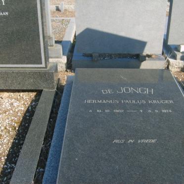 JONGH Hermanus Paulus Kruger, de 1902-1974