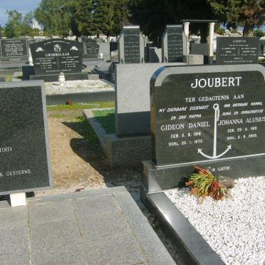 JOUBERT Gideon Daniel 1916-1973 &amp; Johanna Alusius 1918-2008