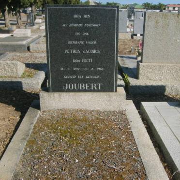 JOUBERT Petrus Jacobus 1892-1969