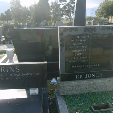 JONGH Johannes Carel, de 1941-1973