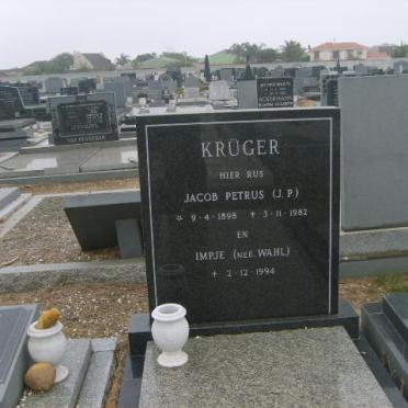 KRÜGER Jacob Petrus 1898-1982 &amp; Impje WAHL -1994