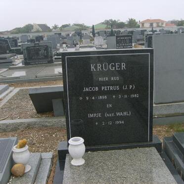 KRÜGER Jacob Petrus 1898-1982 &amp; Impje WAHL -1994