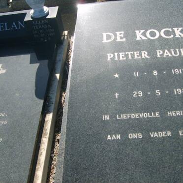 KOCK Pieter Paul, de 1917-1985