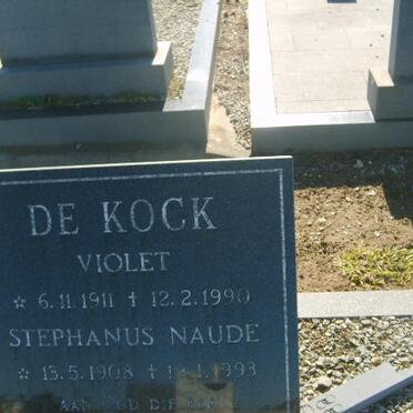 KOCK Stephanus Naude, de 1908-1993 &amp; Violet 1911-1990