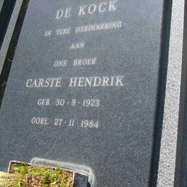 KOCK Carste Hendrik, de 1923-1984