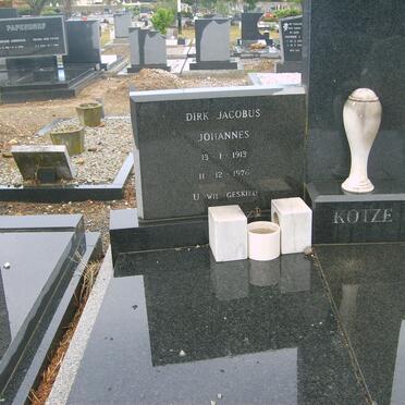 KOTZE Dirk Jacobus Johannes 1913-1976