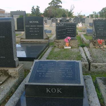 KOK Wessel Jurie 1903-1963 &amp; Mildred Priscilla PERKS 1911-1984