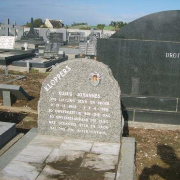KLOPPERS Kobus Johannes 1948-1988