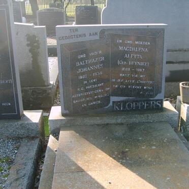 KLOPPERS Balthazer Johannes 1882-1938 &amp; Magdalena Aletta HEYNIKE 1888-1967