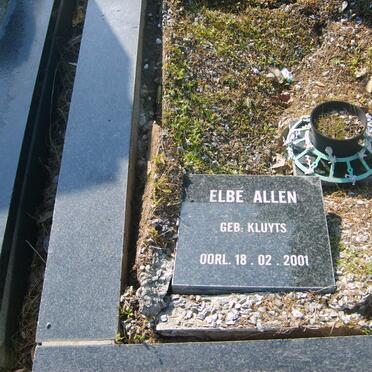 KLUYTS Andries Theodorus 1900-1965 &amp; Catharina Elizabeth FRANKEN 1902-1991 :: ALLEN Elbe nee KLUYTS -2001