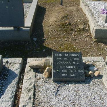 KITSHOFF Dirk -1970 &amp; Johanna M.F. 1907-1986