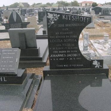 KITSHOFF Johannes Jacobus 1907-1983 &amp; Louisa Sophia WIESE 1909-1981
