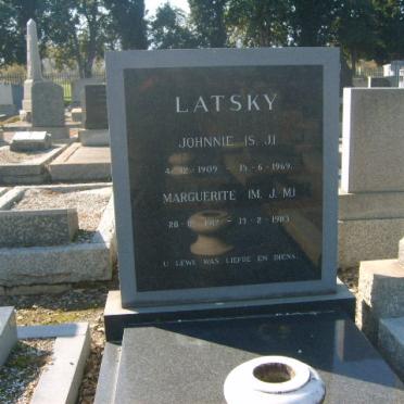 LATSKY S.J. 1909-1969 &amp;  M.J.M. 1912-1983