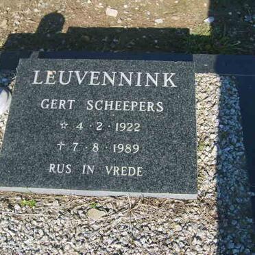 LEUVENNINK Gert Scheepers 1922-1989
