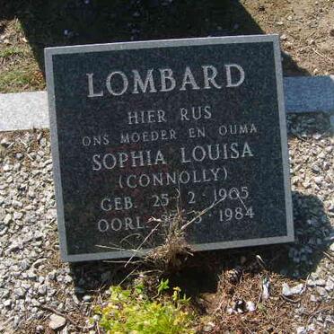 LOMBARD Sophia Louisa nee CONNOLLY 1905-1984